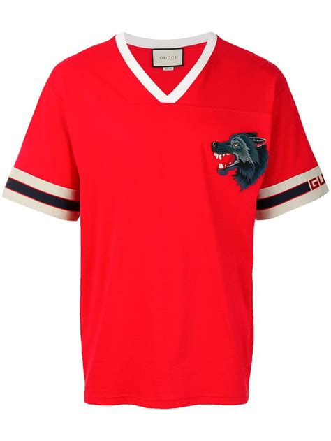 gucci wolf head shirt|gucci polo shirts for men.